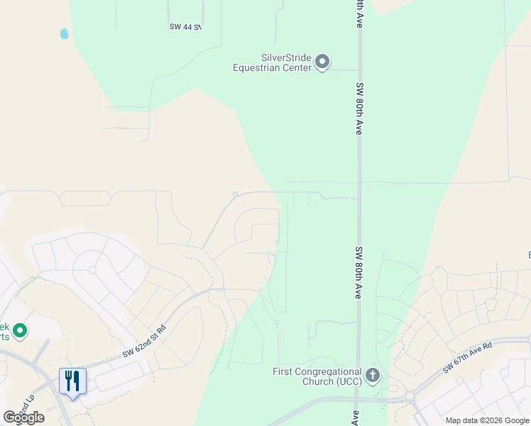 map of restaurants, bars, coffee shops, grocery stores, and more near 8353 Southwest 52 Street in Ocala