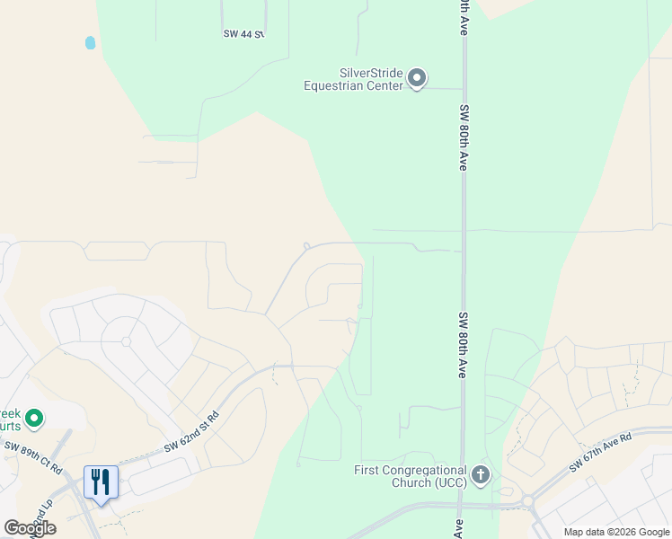 map of restaurants, bars, coffee shops, grocery stores, and more near 8353 Southwest 52 Street in Ocala