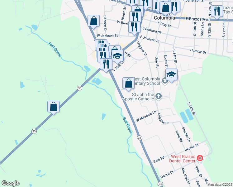 map of restaurants, bars, coffee shops, grocery stores, and more near 1010 S Columbia Dr in West Columbia