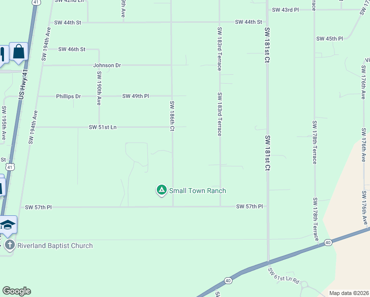 map of restaurants, bars, coffee shops, grocery stores, and more near 5349 Southwest 186th Court in Dunnellon