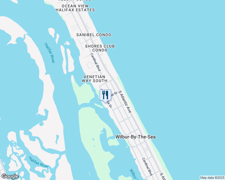 map of restaurants, bars, coffee shops, grocery stores, and more near 3916 Oriole Avenue in Port Orange