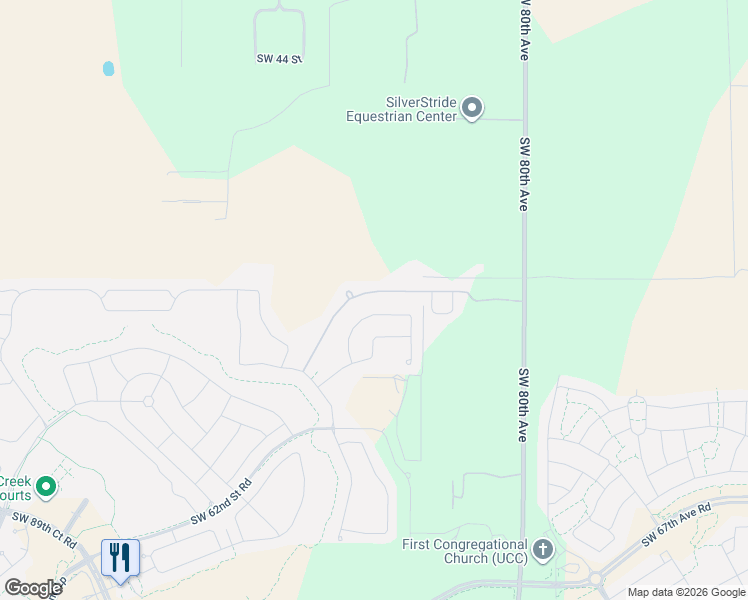 map of restaurants, bars, coffee shops, grocery stores, and more near 8353 Southwest 52 Street in Ocala