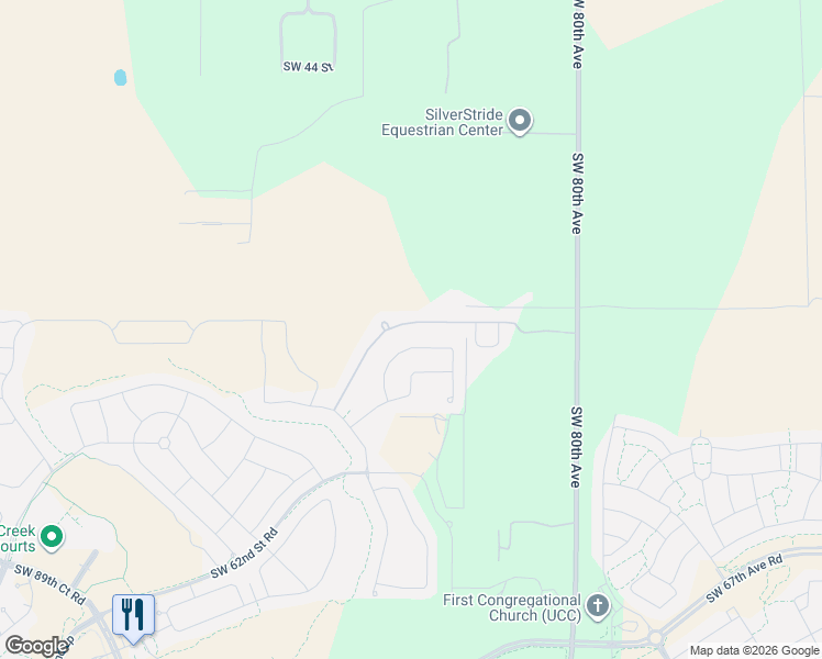 map of restaurants, bars, coffee shops, grocery stores, and more near 8353 Southwest 52 Street in Ocala