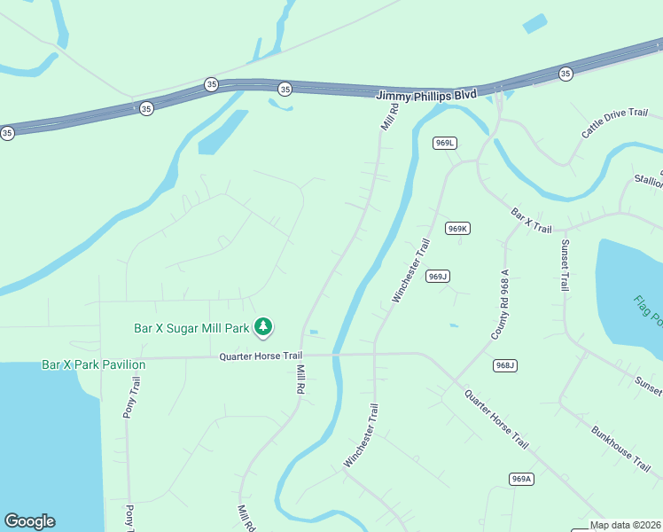 map of restaurants, bars, coffee shops, grocery stores, and more near 607 Mill Road in Angleton