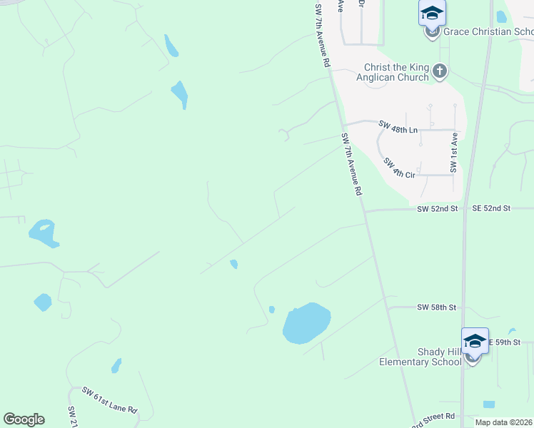 map of restaurants, bars, coffee shops, grocery stores, and more near 4986 Southwest 7th Avenue Road in Ocala