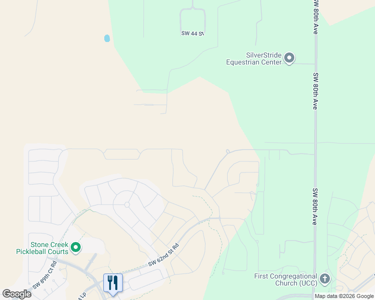 map of restaurants, bars, coffee shops, grocery stores, and more near 8675 Southwest 52 Street in Ocala