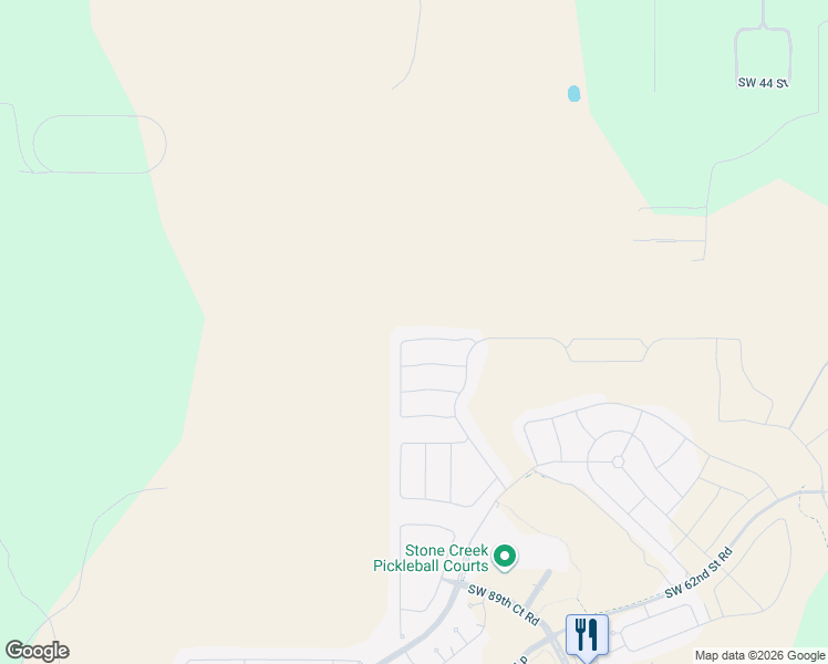 map of restaurants, bars, coffee shops, grocery stores, and more near 8892 Southwest 52 Street in Ocala