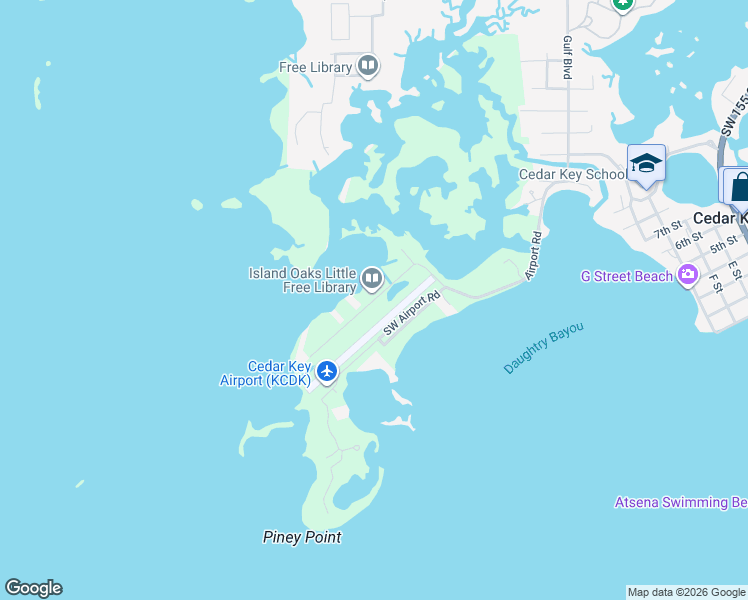 map of restaurants, bars, coffee shops, grocery stores, and more near 16871 Southwest 133 Street in Cedar Key