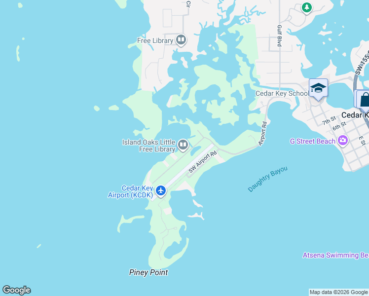 map of restaurants, bars, coffee shops, grocery stores, and more near 16741 Southwest 133 Street in Cedar Key