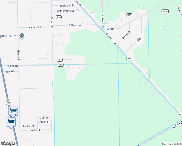map of restaurants, bars, coffee shops, grocery stores, and more near 1434 County Road 219 in Angleton
