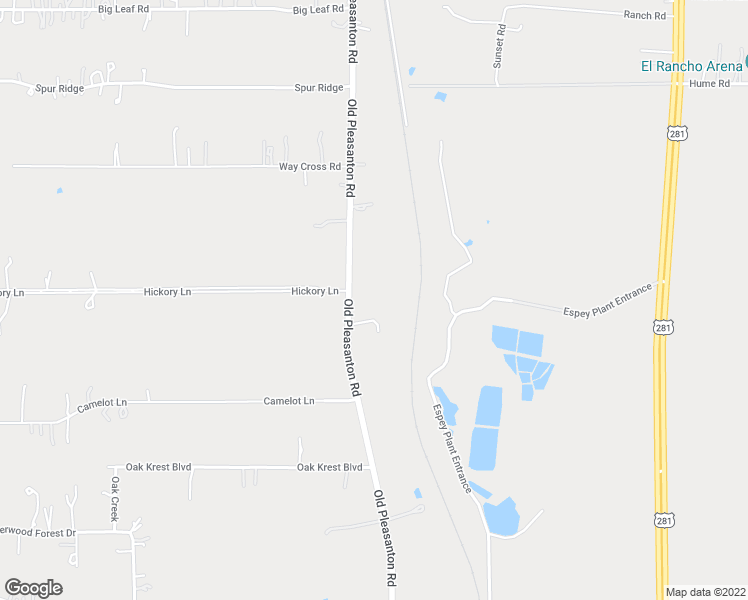 map of restaurants, bars, coffee shops, grocery stores, and more near 1860 Old Pleasanton Road in San Antonio