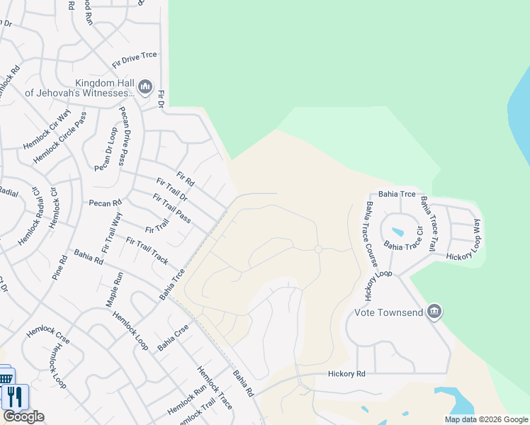 map of restaurants, bars, coffee shops, grocery stores, and more near 83 Bahia Trace in Ocala