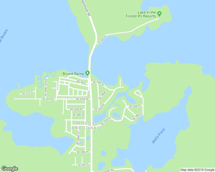 map of restaurants, bars, coffee shops, grocery stores, and more near 18649 Southeast 50th Street in Ocklawaha