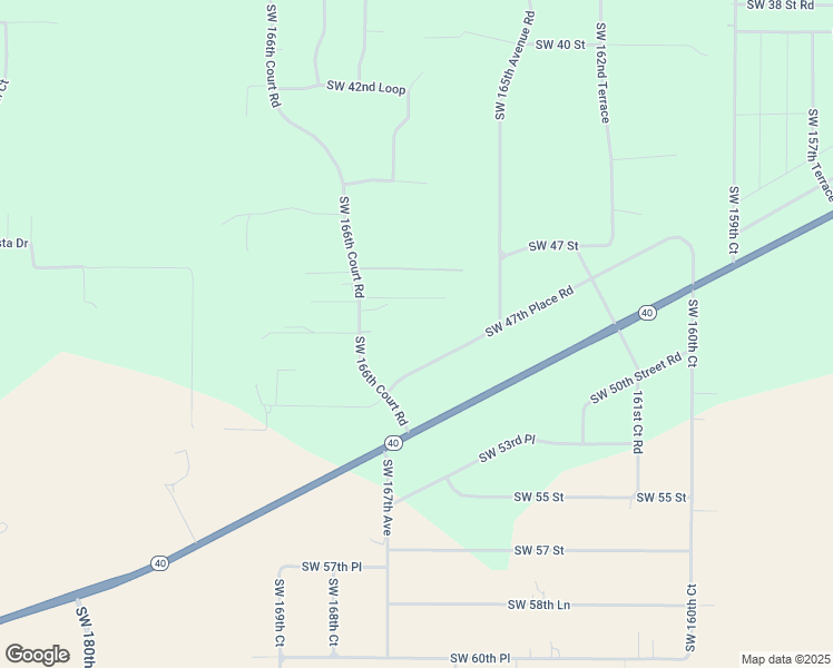 map of restaurants, bars, coffee shops, grocery stores, and more near 16573 Southwest 47th Place Road in Ocala