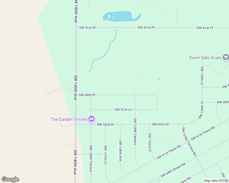 map of restaurants, bars, coffee shops, grocery stores, and more near 13691 Southwest 49th Place in Ocala