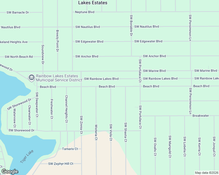 map of restaurants, bars, coffee shops, grocery stores, and more near 23147-23261 Beach Boulevard in Dunnellon