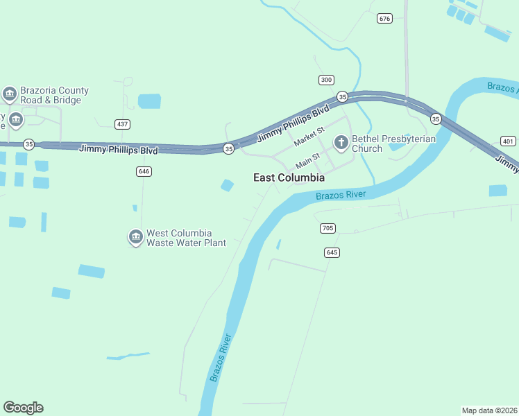 map of restaurants, bars, coffee shops, grocery stores, and more near 585 County Road 703 in West Columbia