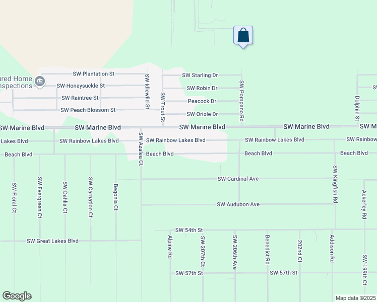 map of restaurants, bars, coffee shops, grocery stores, and more near 20835 Beach Boulevard in Dunnellon