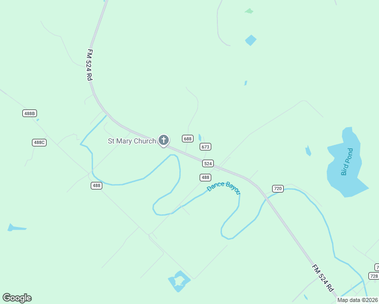 map of restaurants, bars, coffee shops, grocery stores, and more near 2543 Farm to Market 524 Road in Sweeny