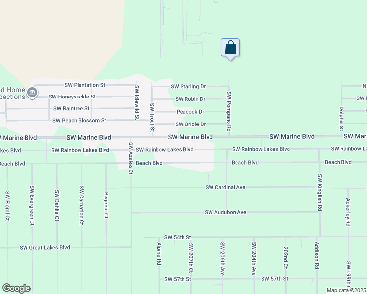 map of restaurants, bars, coffee shops, grocery stores, and more near 20793 Southwest Rainbow Lakes Boulevard in Dunnellon