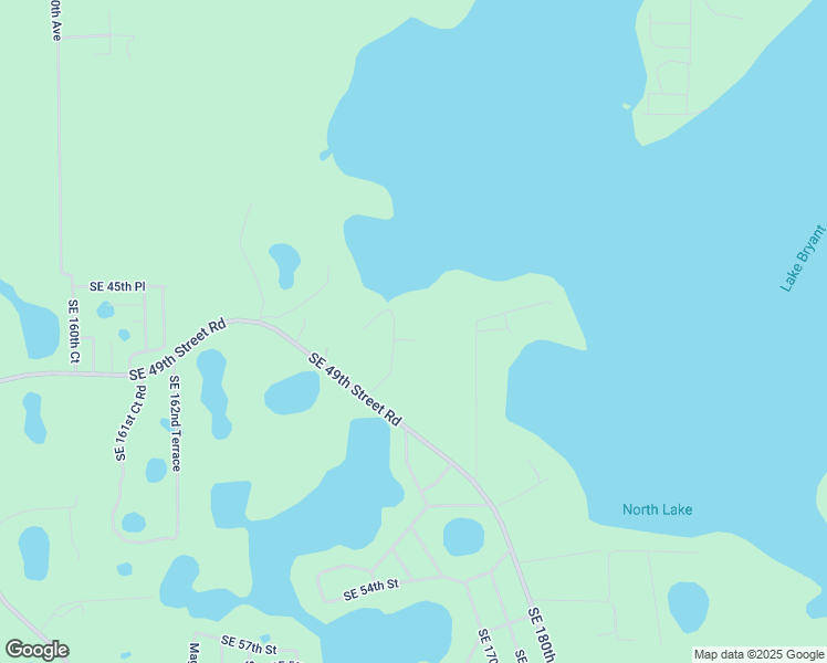 map of restaurants, bars, coffee shops, grocery stores, and more near 16805 Southeast 49th Street Road in Ocklawaha