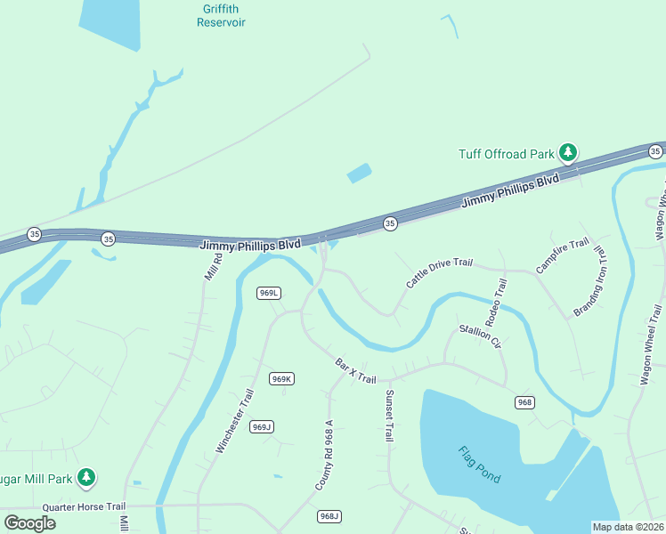 map of restaurants, bars, coffee shops, grocery stores, and more near 101 Cattle Drive Trail in Angleton