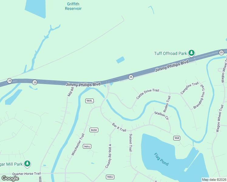 map of restaurants, bars, coffee shops, grocery stores, and more near 101 Cattle Drive Trail in Angleton