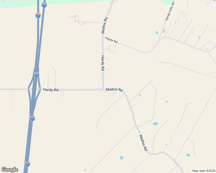 map of restaurants, bars, coffee shops, grocery stores, and more near 25840 Mathis Road in Elmendorf