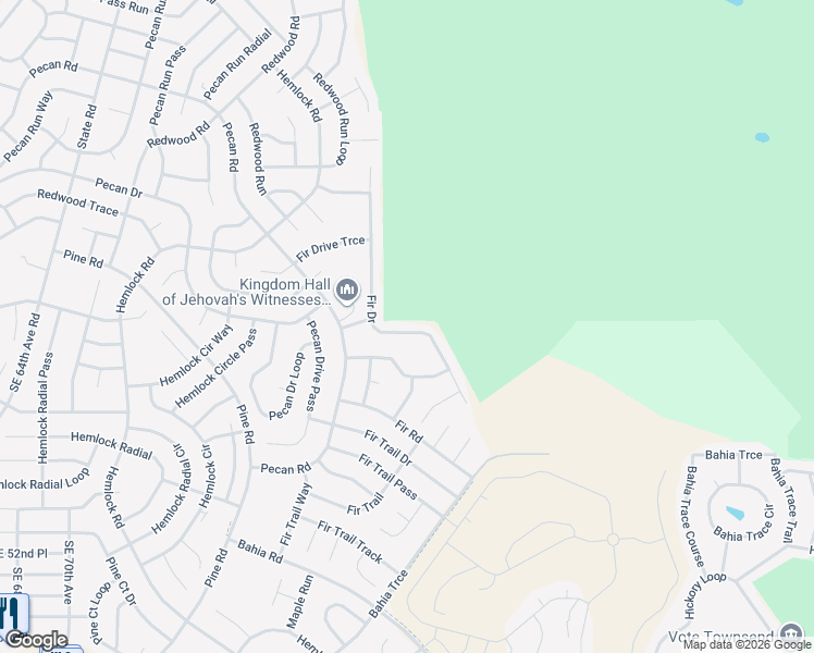 map of restaurants, bars, coffee shops, grocery stores, and more near 56 Fir Drive in Ocala