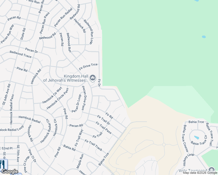 map of restaurants, bars, coffee shops, grocery stores, and more near 56 Fir Drive in Ocala