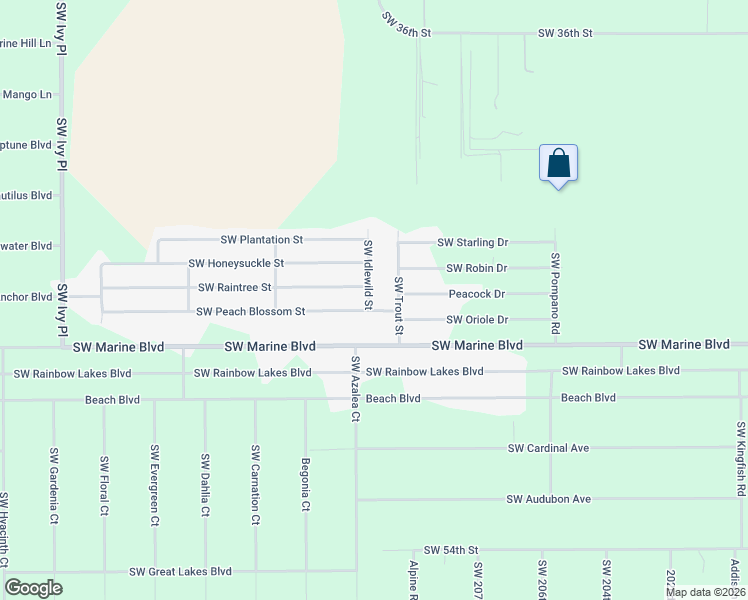 map of restaurants, bars, coffee shops, grocery stores, and more near 3705 Southwest Idlewild Street in Dunnellon