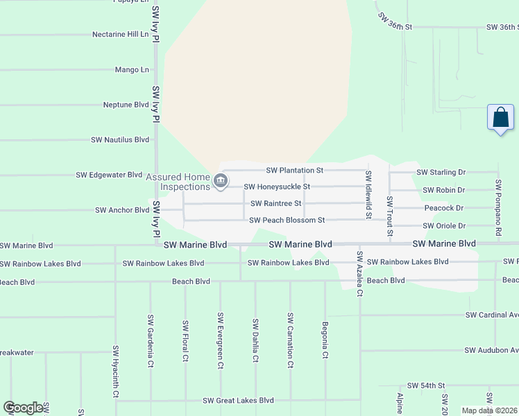 map of restaurants, bars, coffee shops, grocery stores, and more near 21448 Southwest Raintree Street in Dunnellon