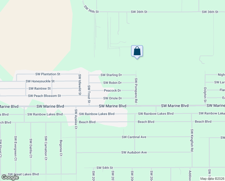 map of restaurants, bars, coffee shops, grocery stores, and more near 20747 Peacock Drive in Dunnellon
