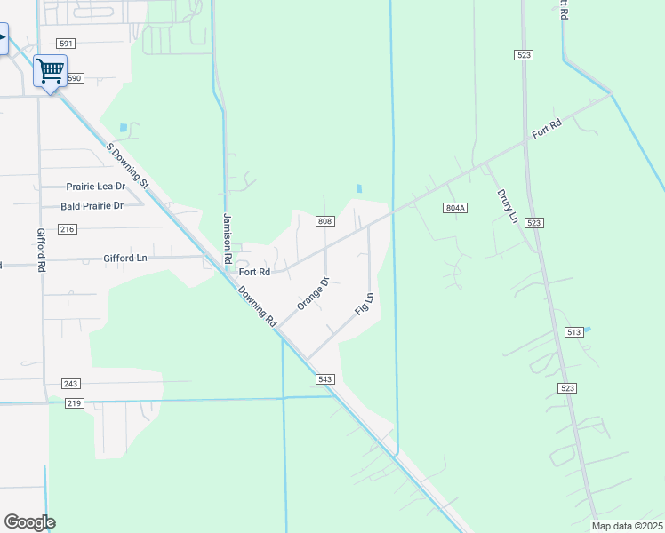 map of restaurants, bars, coffee shops, grocery stores, and more near 1558 County Road 808 in Angleton
