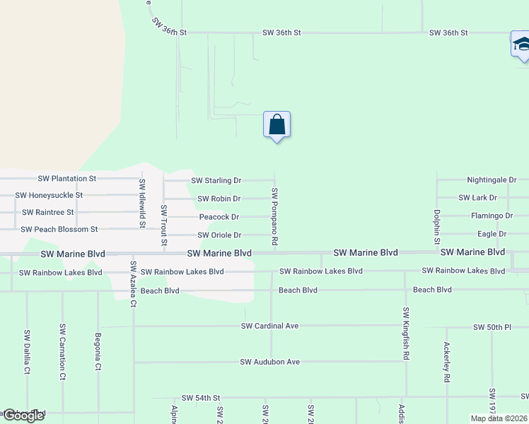 map of restaurants, bars, coffee shops, grocery stores, and more near 20587 Peacock Drive in Dunnellon