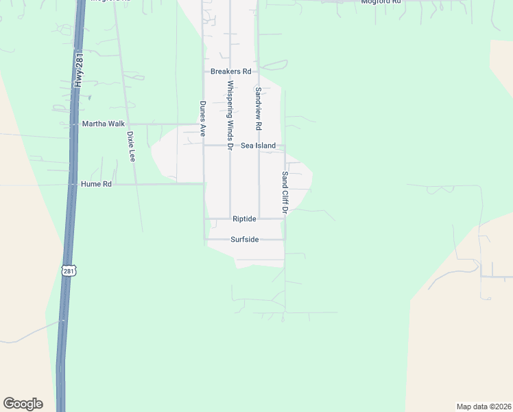 map of restaurants, bars, coffee shops, grocery stores, and more near 25767 Sandview in San Antonio