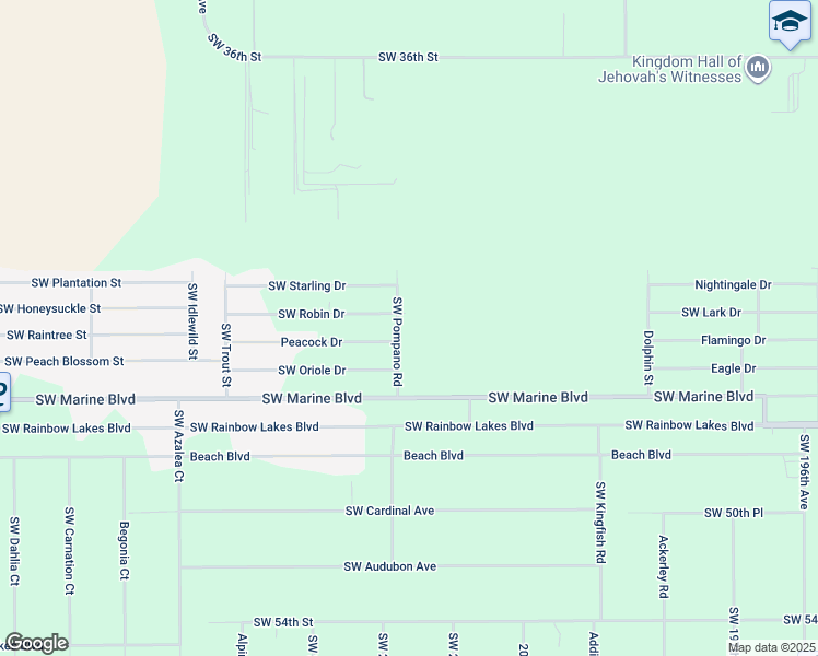 map of restaurants, bars, coffee shops, grocery stores, and more near 3651 Southwest Pompano Road in Dunnellon