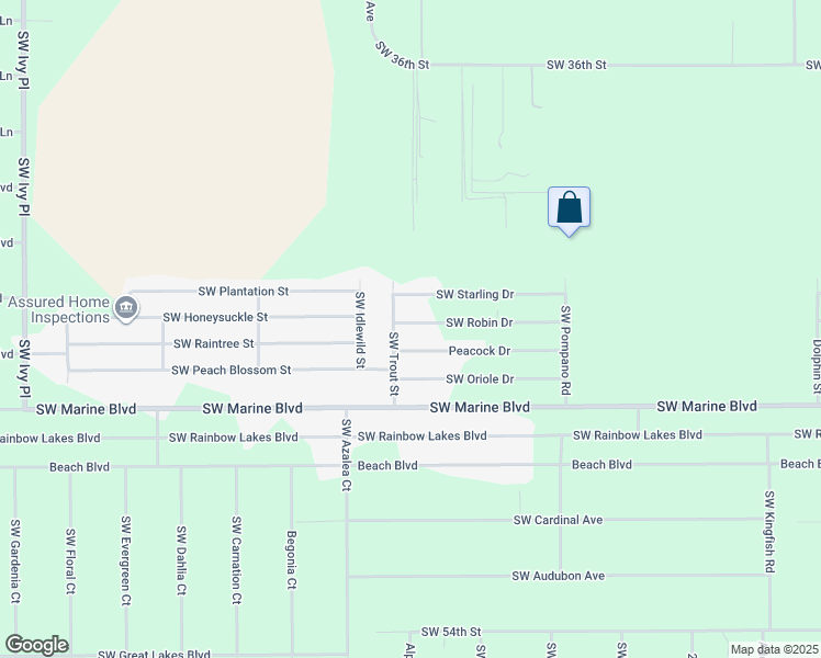 map of restaurants, bars, coffee shops, grocery stores, and more near 20926 Southwest Robin Drive in Dunnellon
