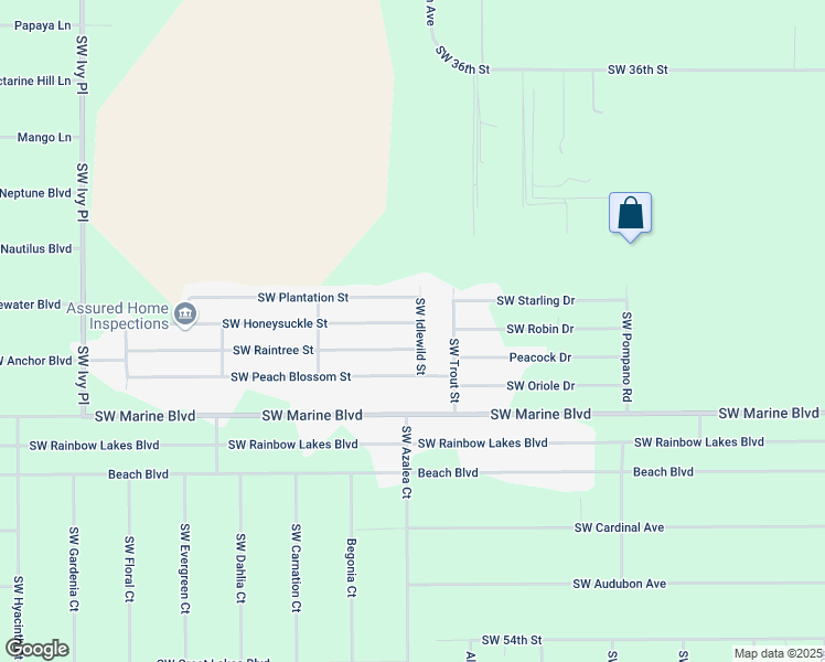 map of restaurants, bars, coffee shops, grocery stores, and more near 3545 Southwest Idlewild Street in Dunnellon