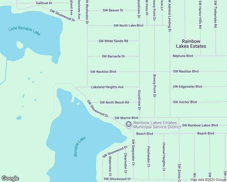 map of restaurants, bars, coffee shops, grocery stores, and more near 23988 Lakeland Heights Avenue in Dunnellon