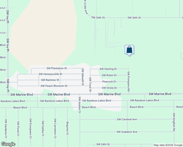 map of restaurants, bars, coffee shops, grocery stores, and more near 20920 Southwest Starling Drive in Dunnellon