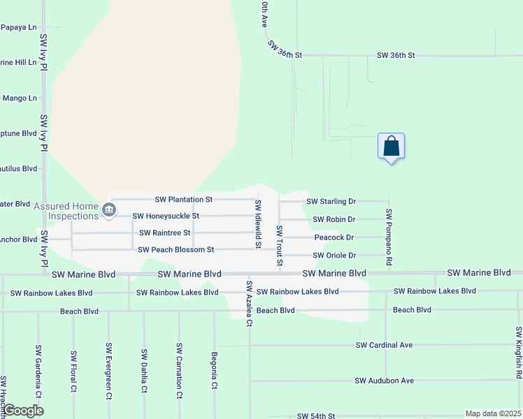 map of restaurants, bars, coffee shops, grocery stores, and more near 3545 Southwest Idlewild Street in Dunnellon