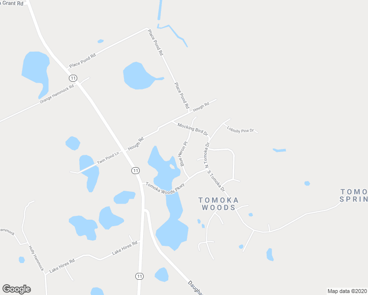map of restaurants, bars, coffee shops, grocery stores, and more near 4750 Blue Heron Place in De Leon Springs