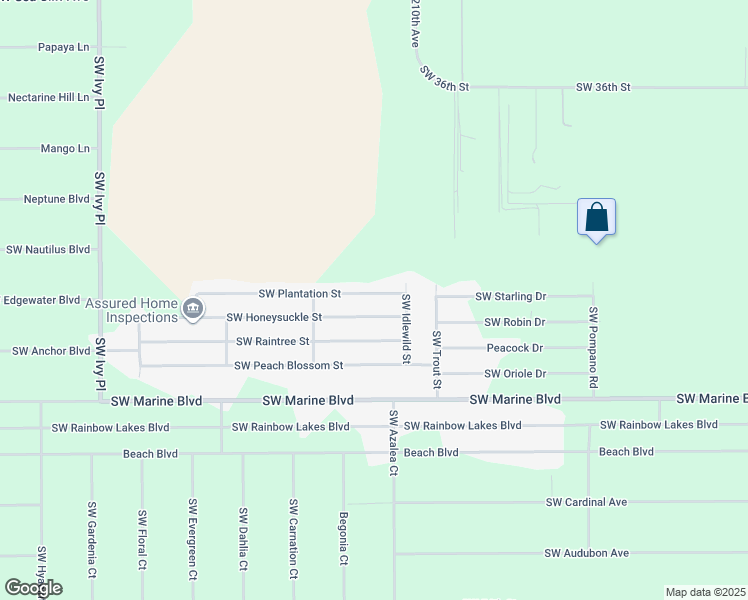 map of restaurants, bars, coffee shops, grocery stores, and more near 21135 Southwest Honeysuckle Street in Dunnellon