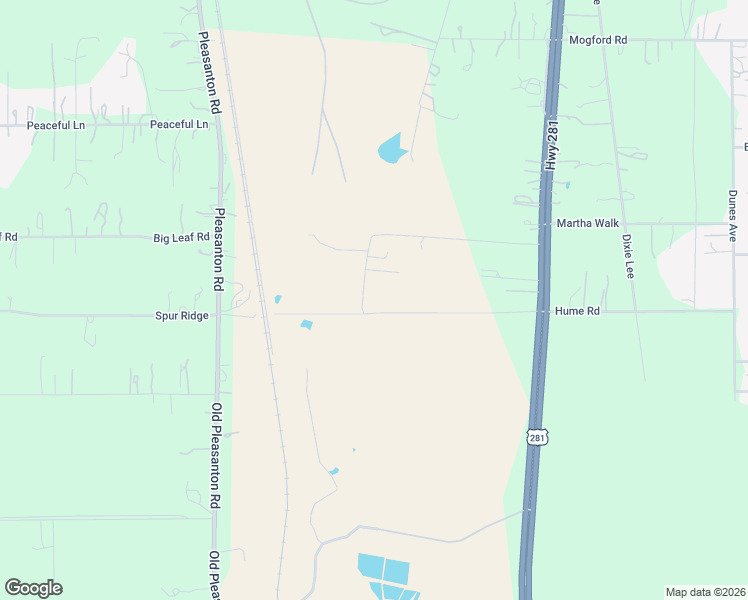 map of restaurants, bars, coffee shops, grocery stores, and more near 25685 Sunset Road in San Antonio