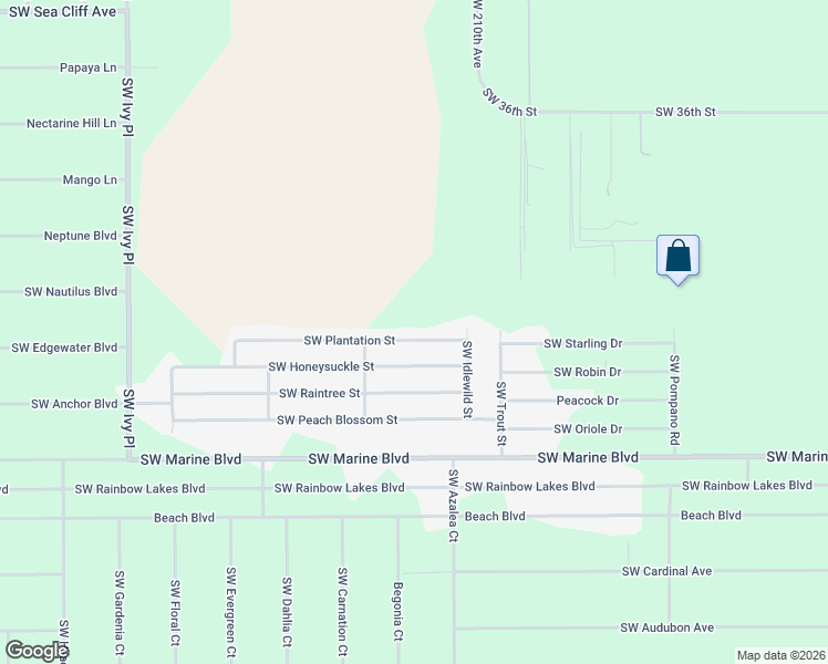 map of restaurants, bars, coffee shops, grocery stores, and more near 21135 Southwest Honeysuckle Street in Dunnellon
