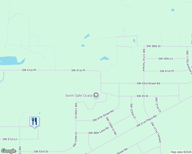 map of restaurants, bars, coffee shops, grocery stores, and more near 12730 Southwest 41st Place in Ocala