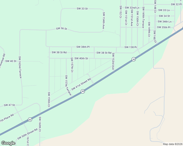 map of restaurants, bars, coffee shops, grocery stores, and more near 15500 Southwest 40th Place Road in Ocala