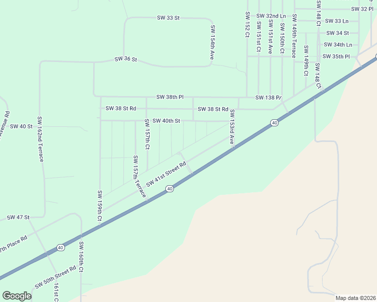 map of restaurants, bars, coffee shops, grocery stores, and more near 15500 Southwest 40th Place Road in Ocala