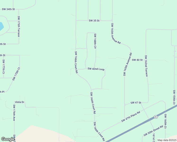 map of restaurants, bars, coffee shops, grocery stores, and more near 16820 Southwest 42nd Loop in Ocala